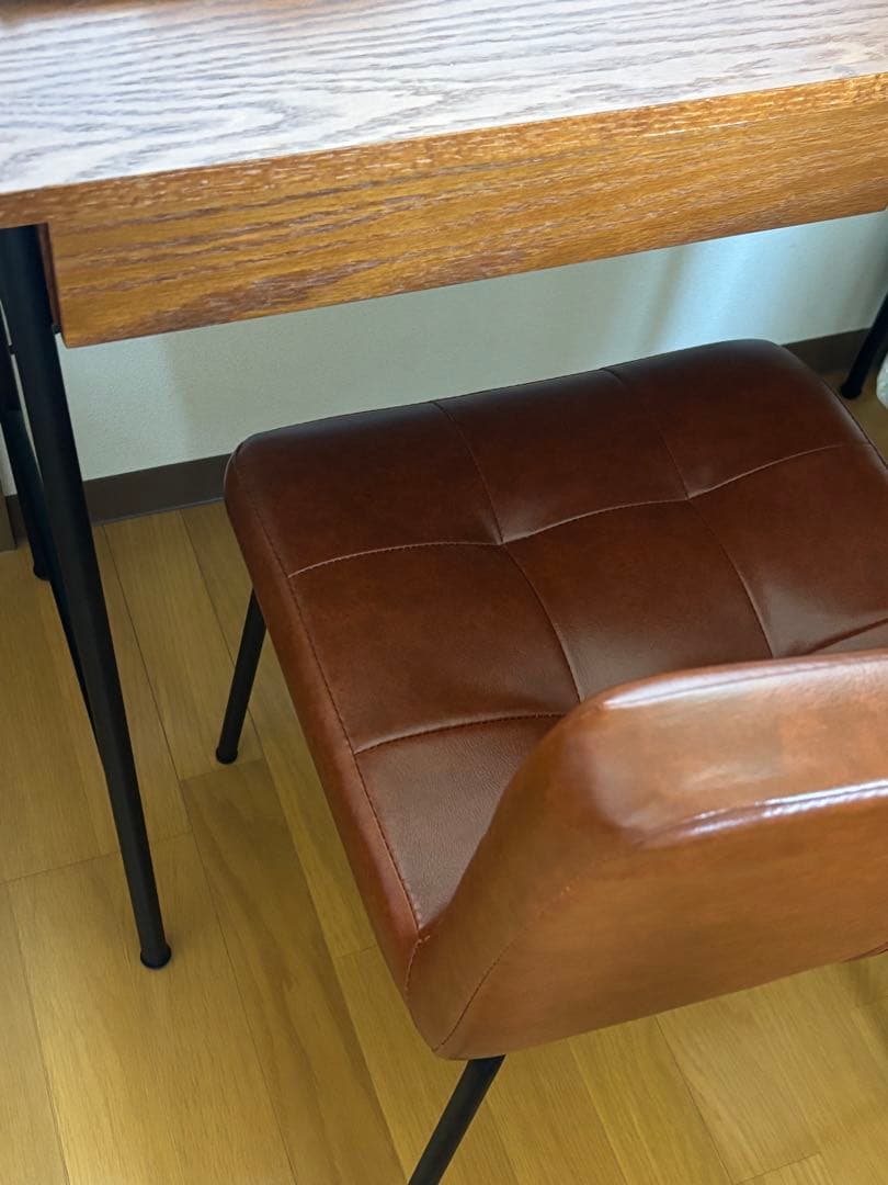 niko and… チェア　家具　インテリア　レザー調　アンティーク　ニコアンド