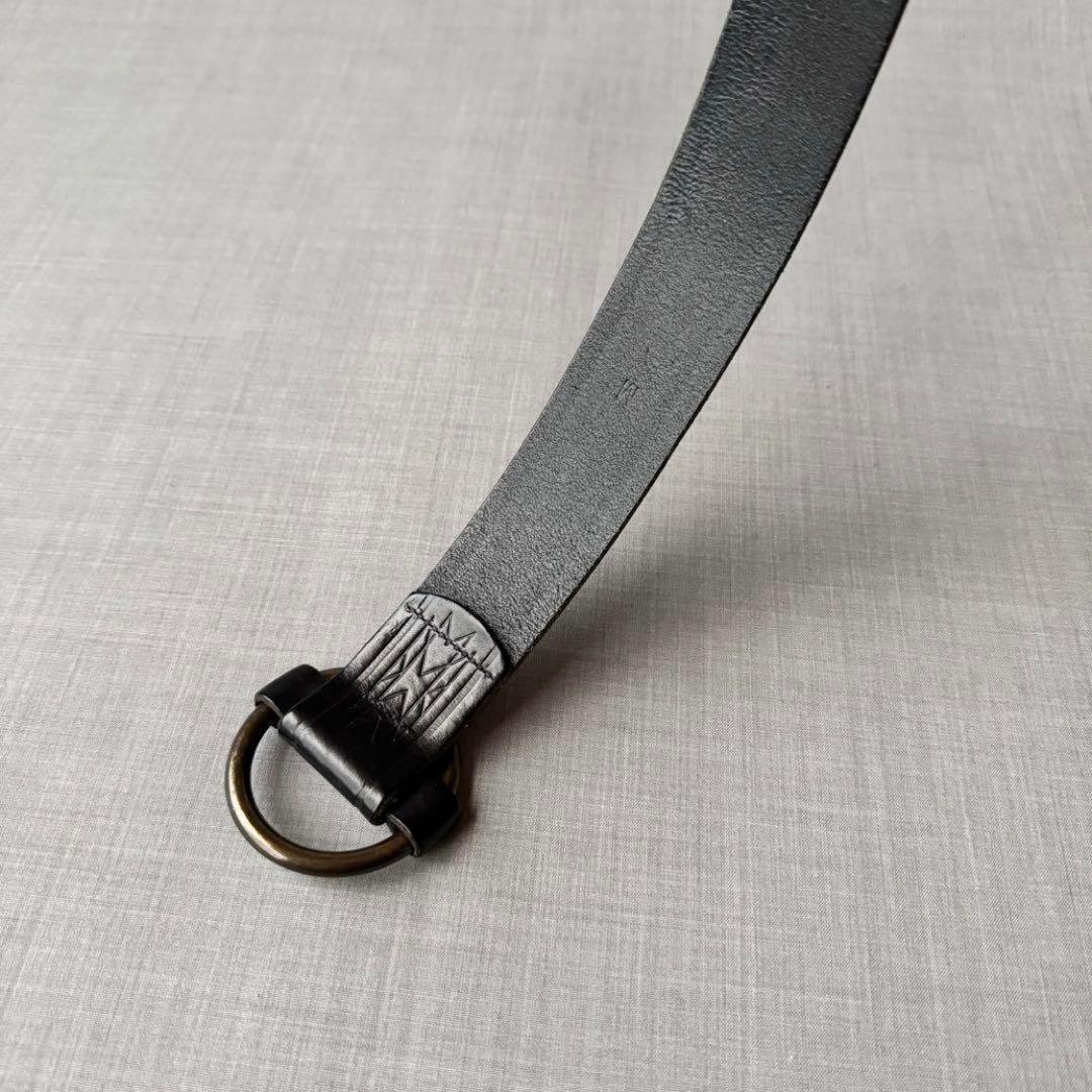 【希少】RALPH LAUREN ネイティブ柄 レザーベルト ブラック