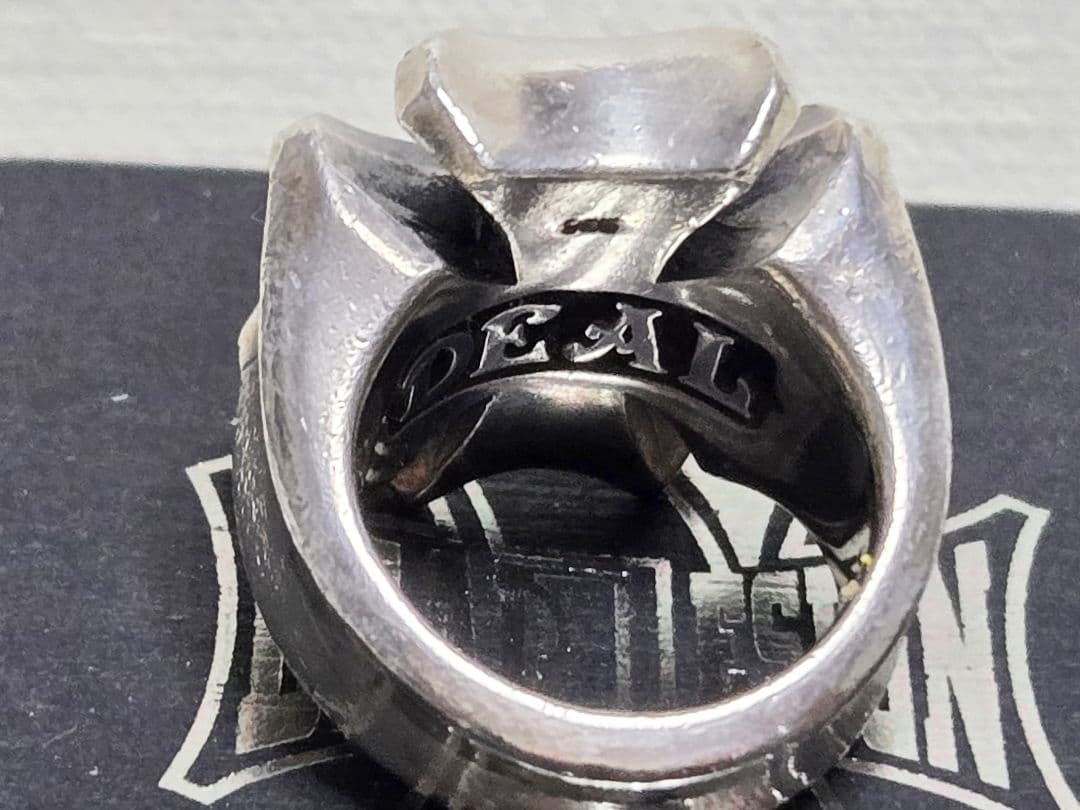 DEAD DESIGN クロスリング シルバー