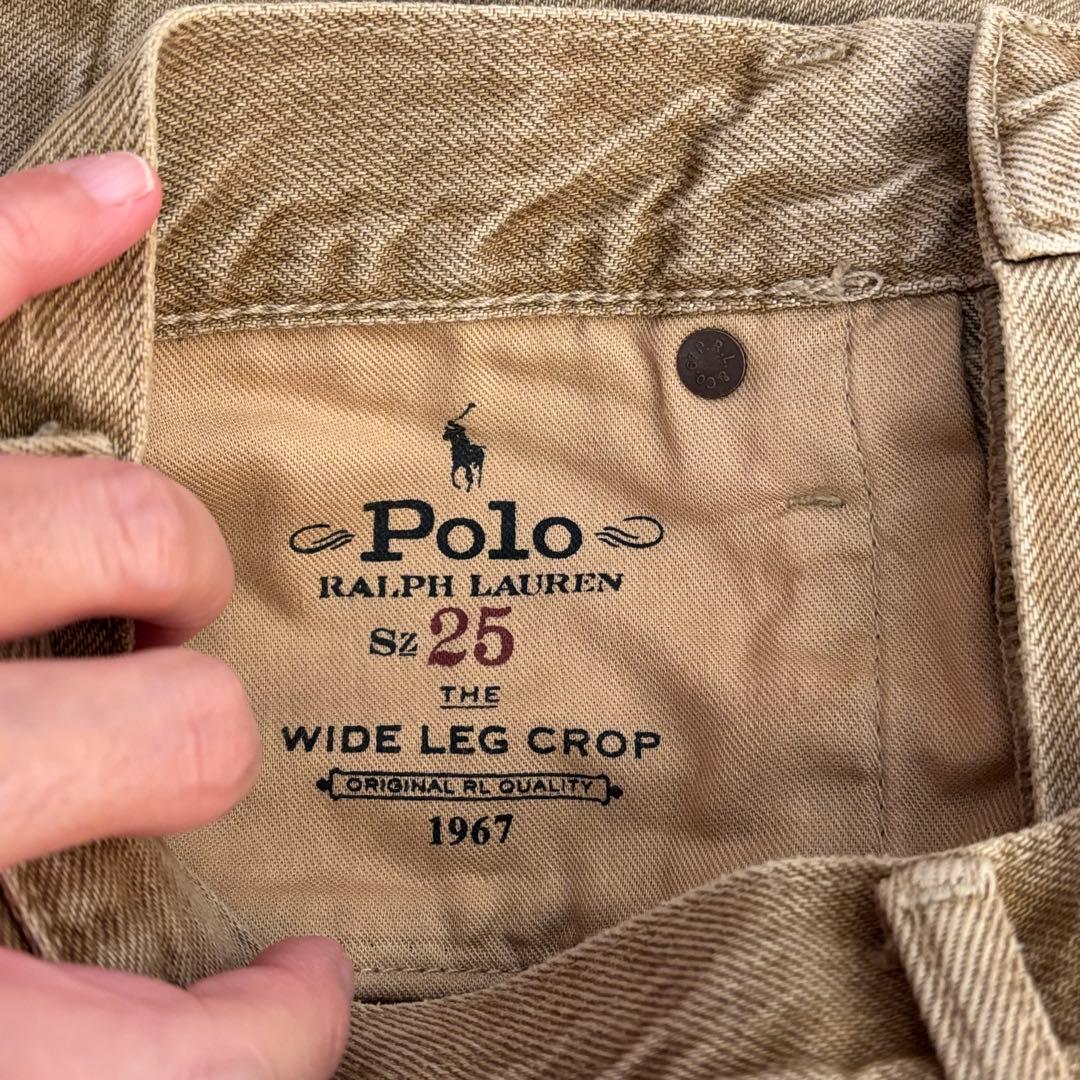 定価37,400円 美品　ポロラルフローレン WIDE LEG CROP デニム