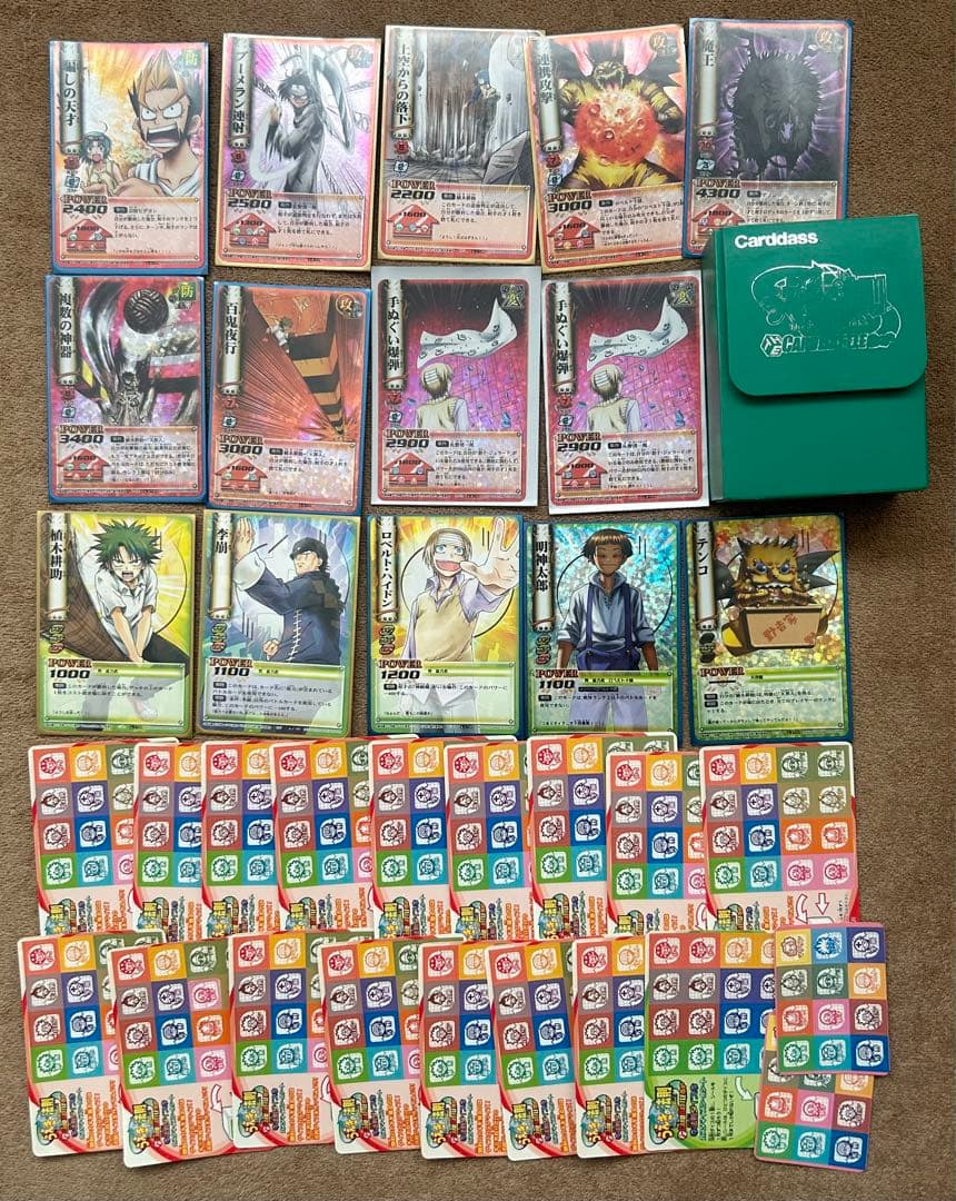 うえきの法則 カード約300枚+シールシート+非売品カードケースまとめ売り