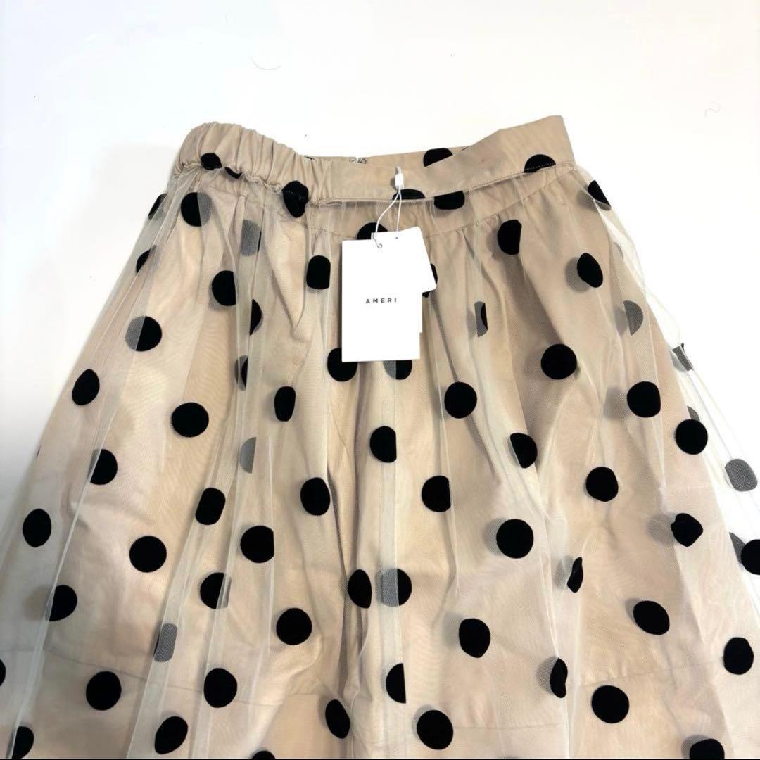 新品 ameri アメリ OTONA MUSE DOT TULLE SKIRT
