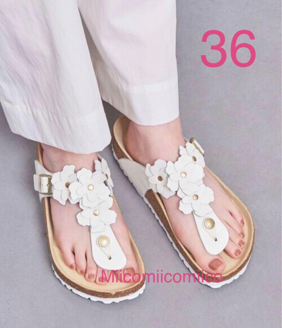 ユナイテッドアローズ別注 ビルケンシュトック ギゼ フラワー サイズ36