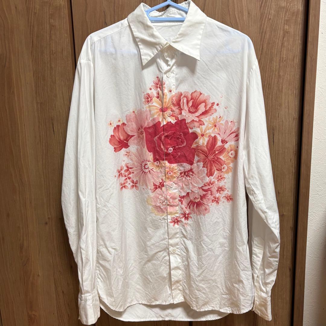 Yohji Yamamoto ヨウジヤマモト　花柄シャツ サイズ4 古着