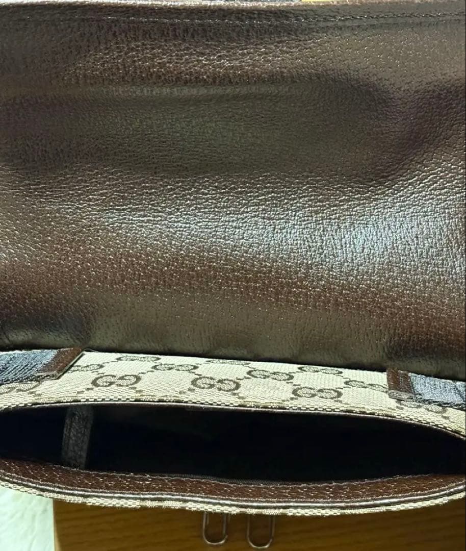 GUCCI GGパターン ウエストポーチ　ベージュ