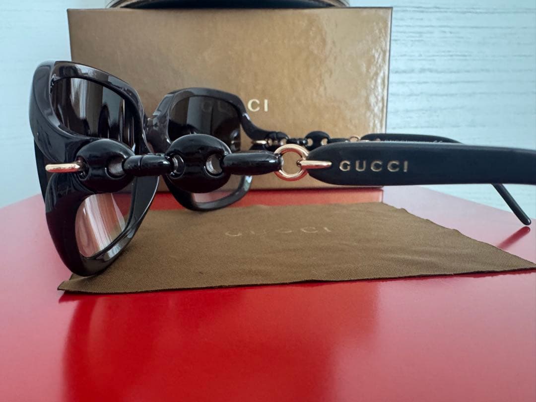 GUCCI サングラス　ダークブラウン 大きめ