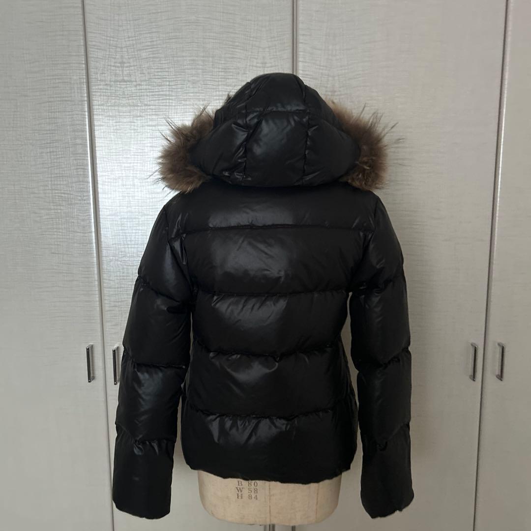 デュペチカ　ダウンジャケット　フード付き ブラック　40