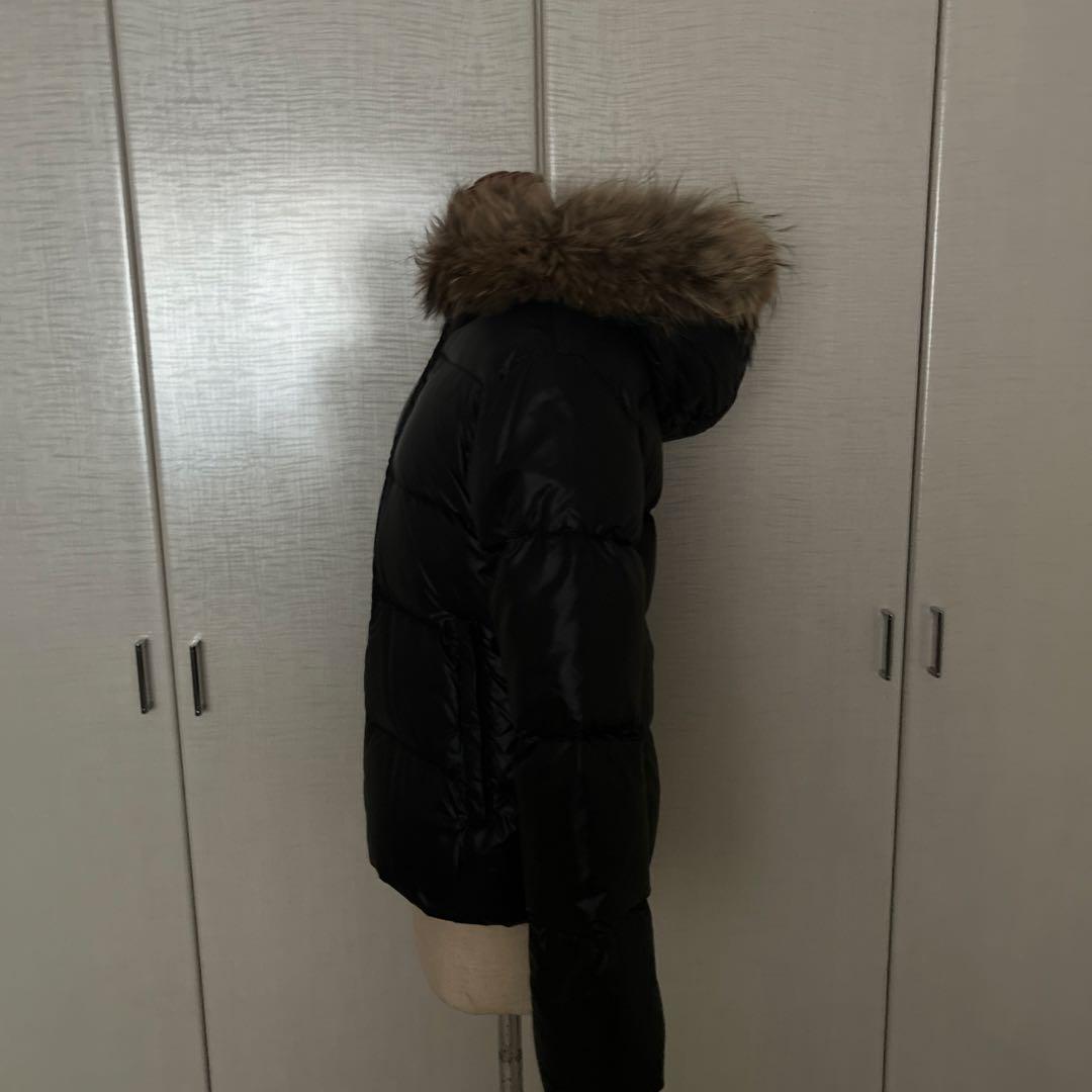 デュペチカ　ダウンジャケット　フード付き ブラック　40