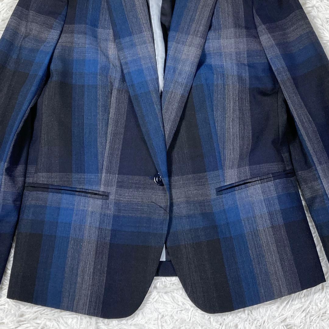 極美品　ポールスミスブラック　チェック柄　サイズ40(L)