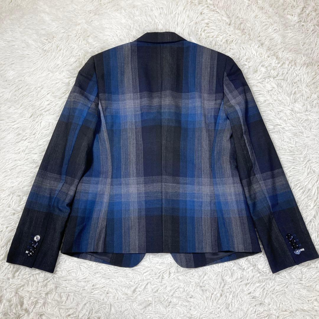 極美品　ポールスミスブラック　チェック柄　サイズ40(L)