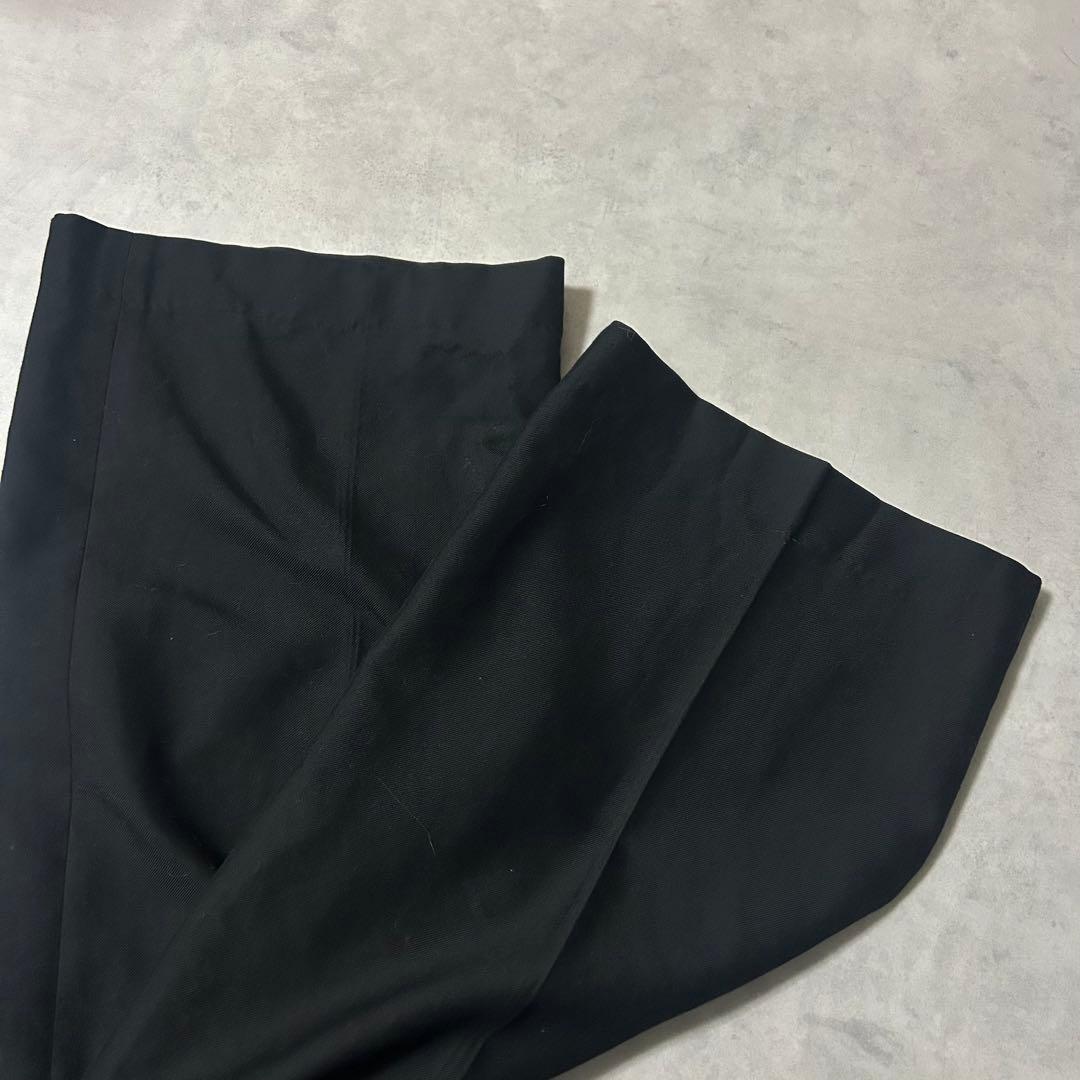 セオリーリュクス スーツ セットアップ ワイドパンツ ダブル 黒 カジュアル