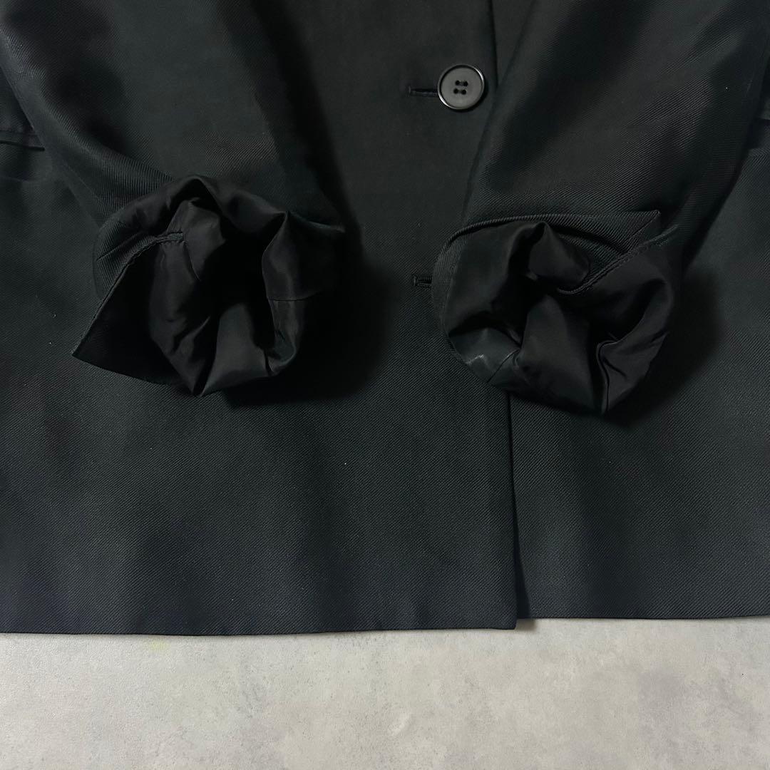 セオリーリュクス スーツ セットアップ ワイドパンツ ダブル 黒 カジュアル