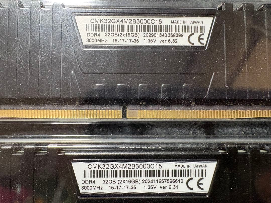 Corsair DDR4 16GB×2(32GB)3000MHz