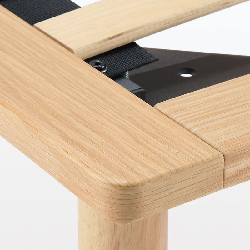 引き取り相談可　無印良品 ダブル オーク材　ベッドフレーム 木製脚 20cm