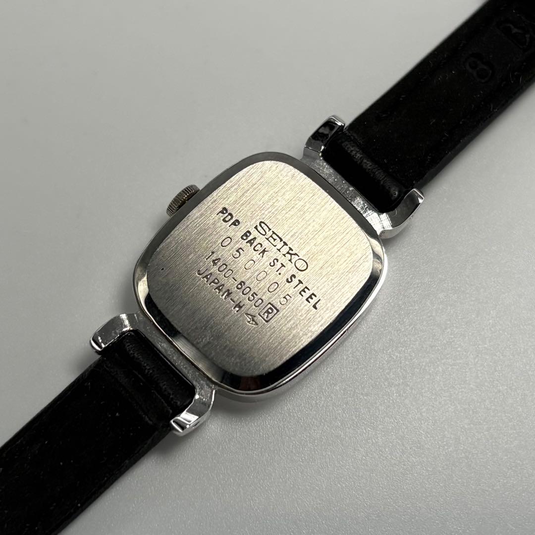 未使用品 SEIKO セイコー 1400-6050 80s QZ時計 電池交換済