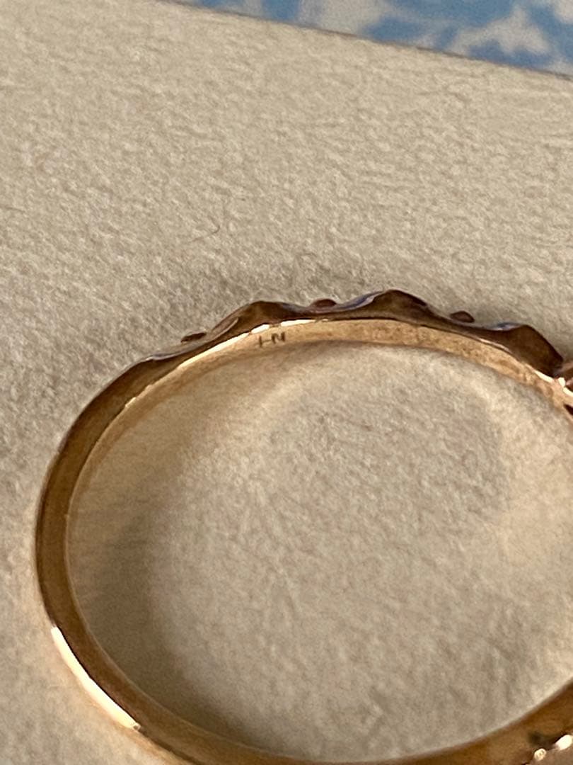 ノジェス　10k ラブラドライト　ポケットリング　13号