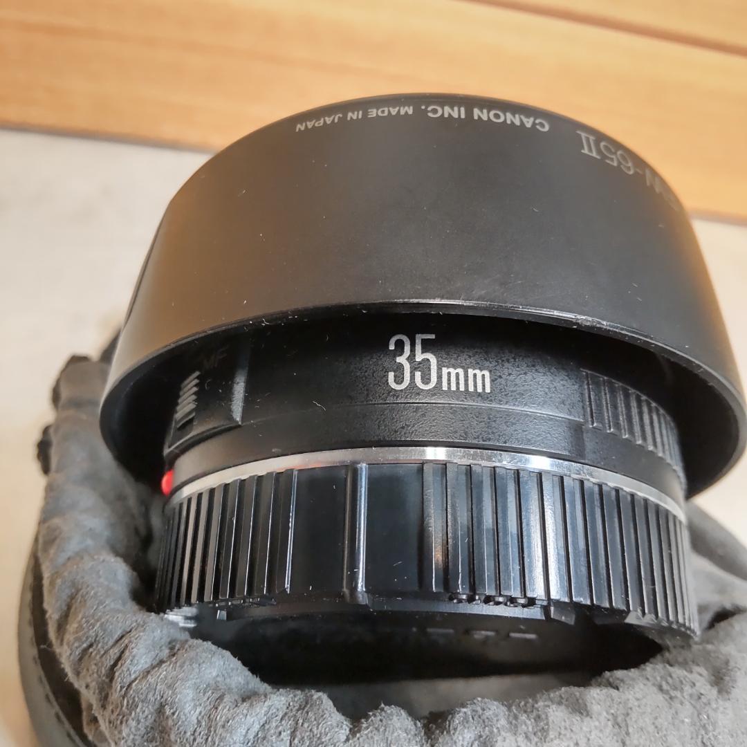 値下げ canon EF35mm F2　EW-65Ⅱ　ポーチ　セット