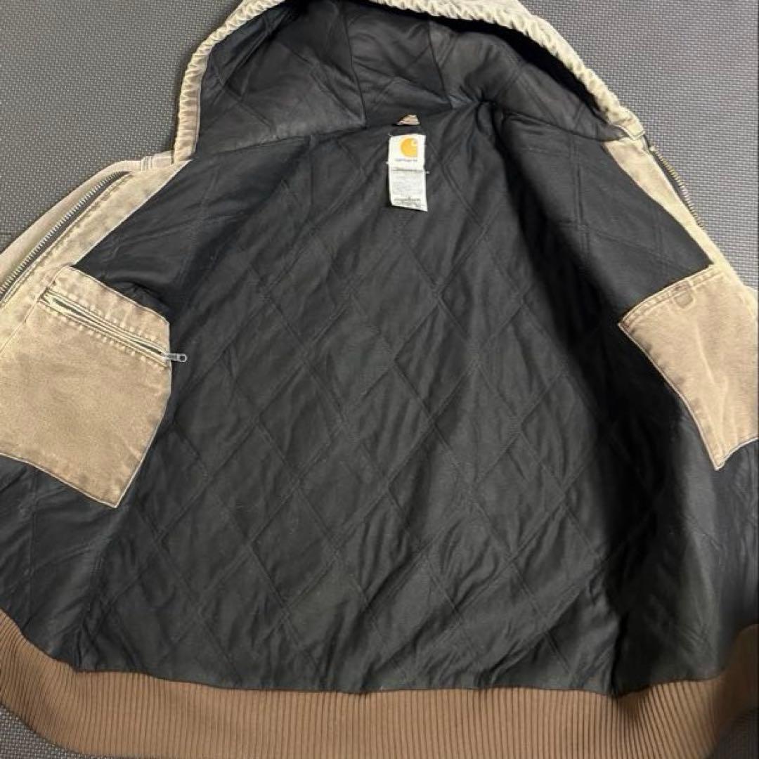00s Carhartt ダックジャケット アクティブジャケット　鬼ヒゲ　焦茶
