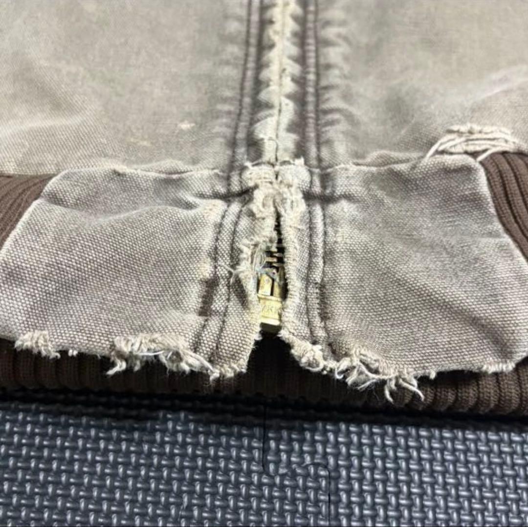 00s Carhartt ダックジャケット アクティブジャケット　鬼ヒゲ　焦茶