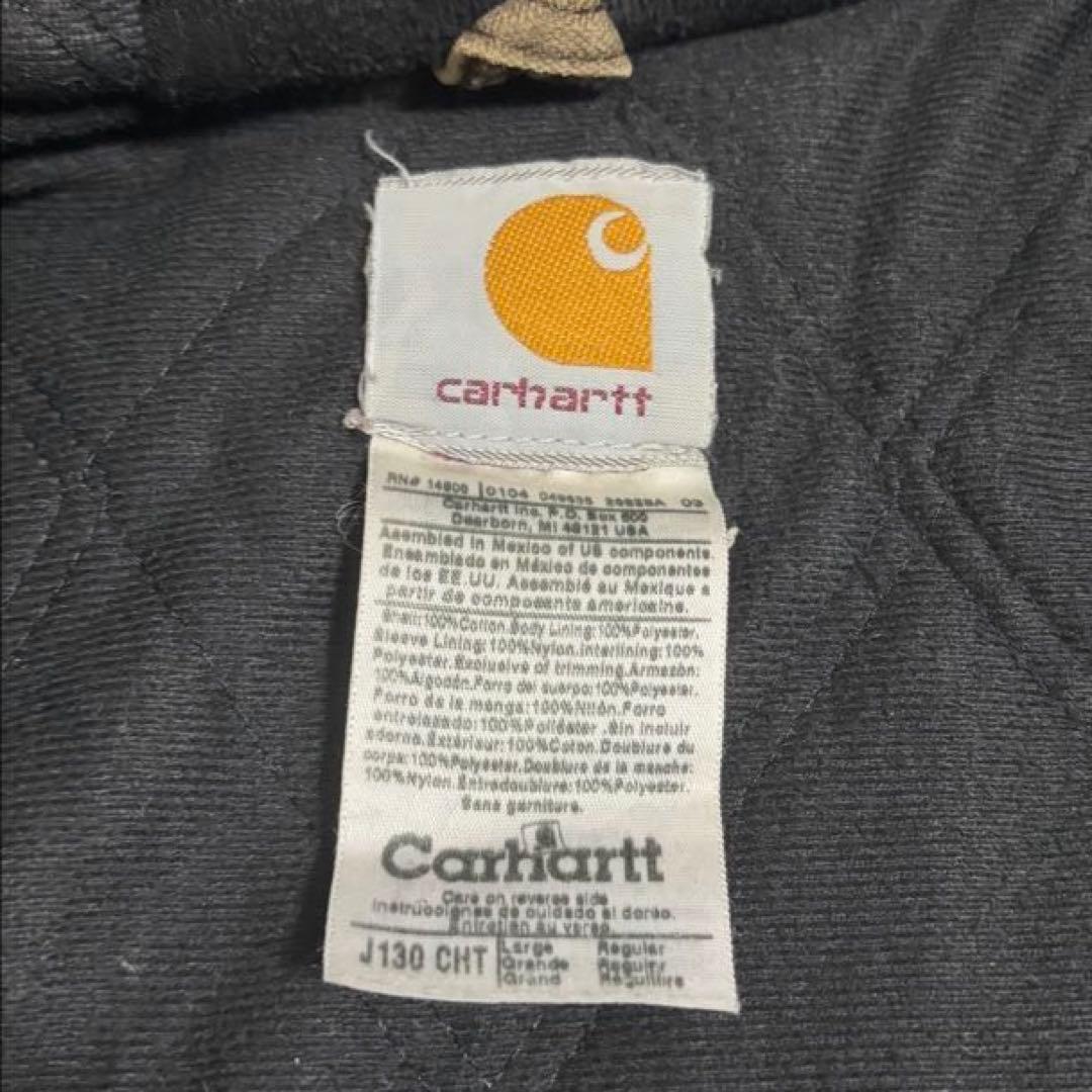 00s Carhartt ダックジャケット アクティブジャケット　鬼ヒゲ　焦茶