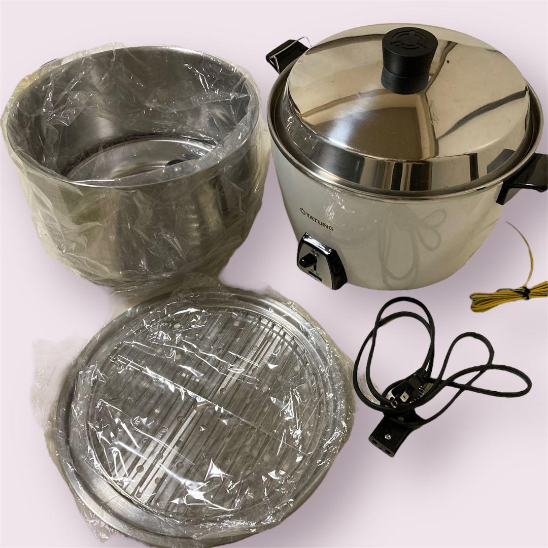 未使用付属あり 台湾製2025年 大同電鍋TATUNG 10合 (L)訳あり 白