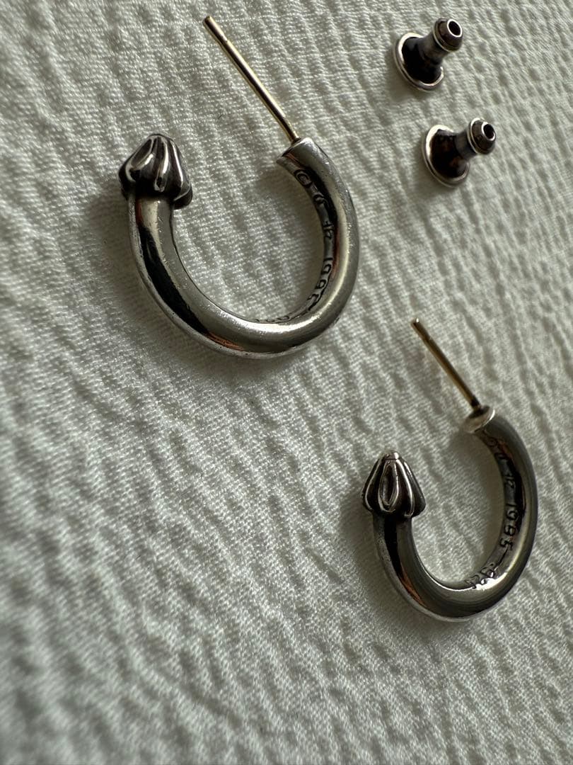 CH (クロムハーツ) HOOP PLAIN プレーン フープピアス シルバー