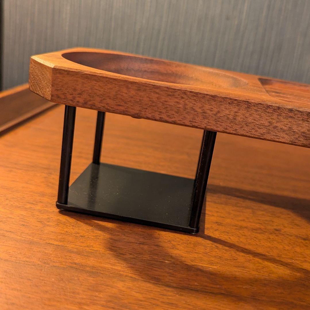 INAVANCE ウォールナット ワンズテーブル アルマイト ブラック