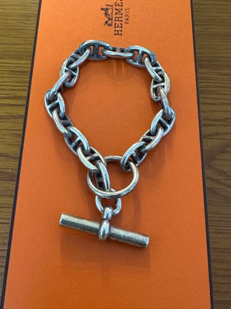 エルメス　シェーヌダンクル　PM 17コマ　腕周り18.5 箱付き