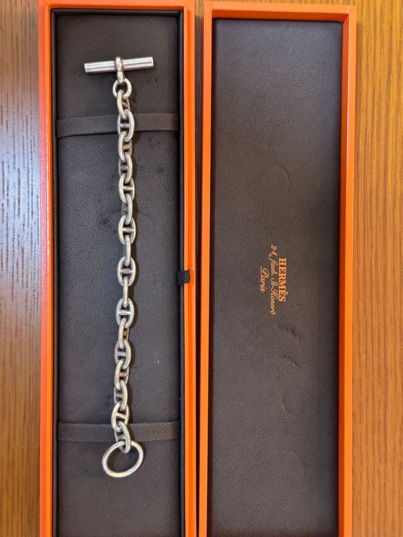 エルメス　シェーヌダンクル　PM 17コマ　腕周り18.5 箱付き