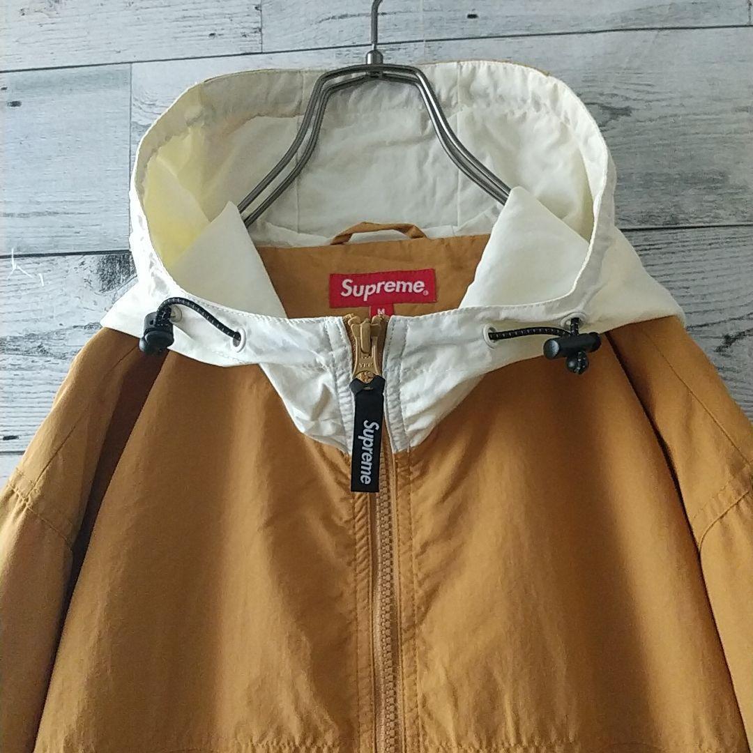 人気カラー☆シュプリーム 刺繍ロゴ ボックスロゴ フードロゴ ナイロンジャケット