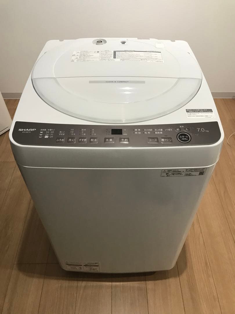 シャープ SHARP 全自動洗濯機 7kg ブラウン系 ES-GE7H-T