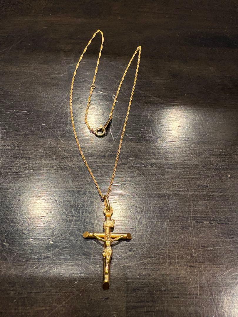 十字架　k18 ネックレス　セット