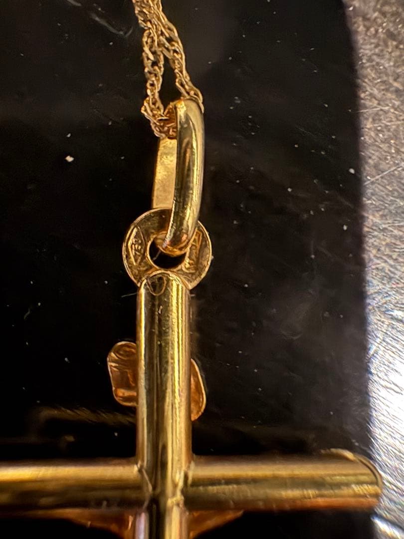 十字架　k18 ネックレス　セット