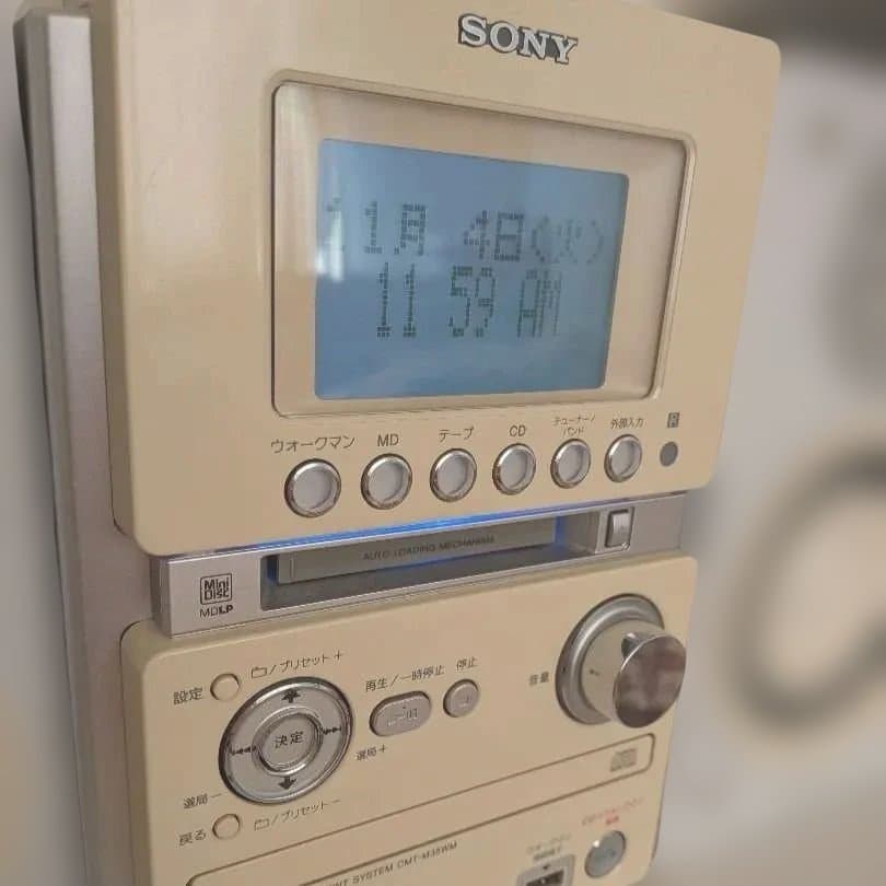 【美品】SONY ミニコンポ cmt-m35wm　白　ホワイト　ソニー　コンポ