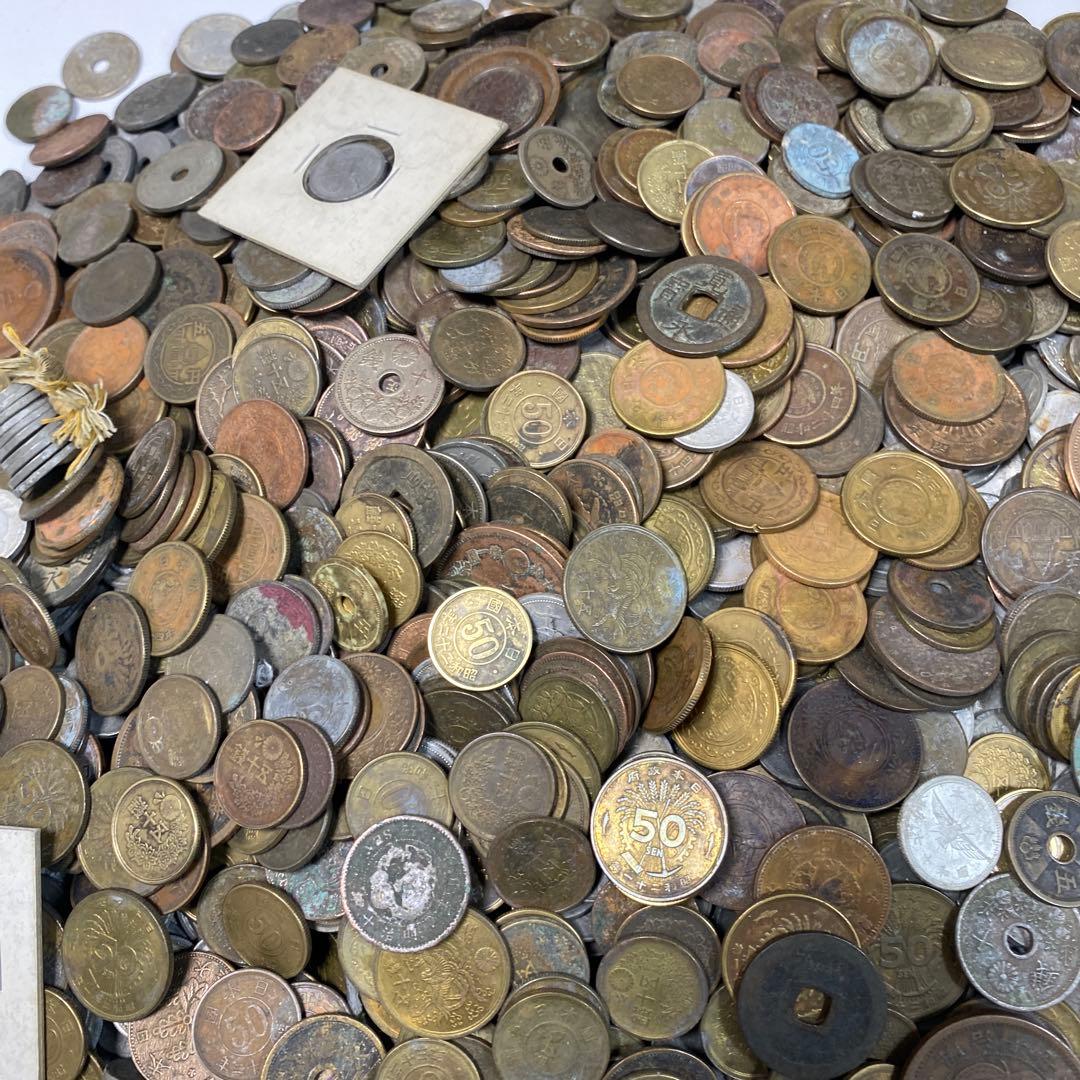 日本の古銭 明治 大正 昭和 レトロ まとめ売り 正味4.5kg NO.42