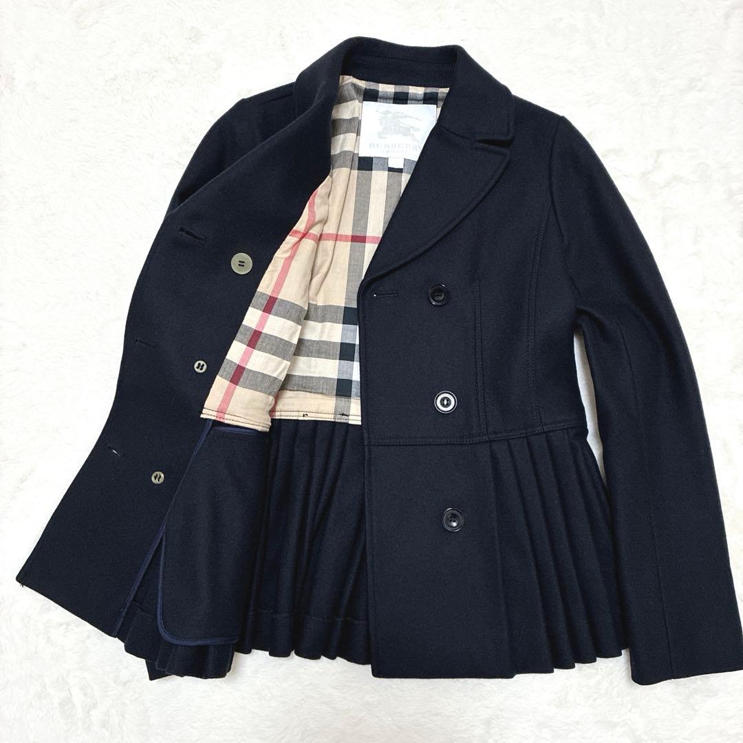 BURBERRY CHILDREN ウールコート 12Y 52cm チェック裏地
