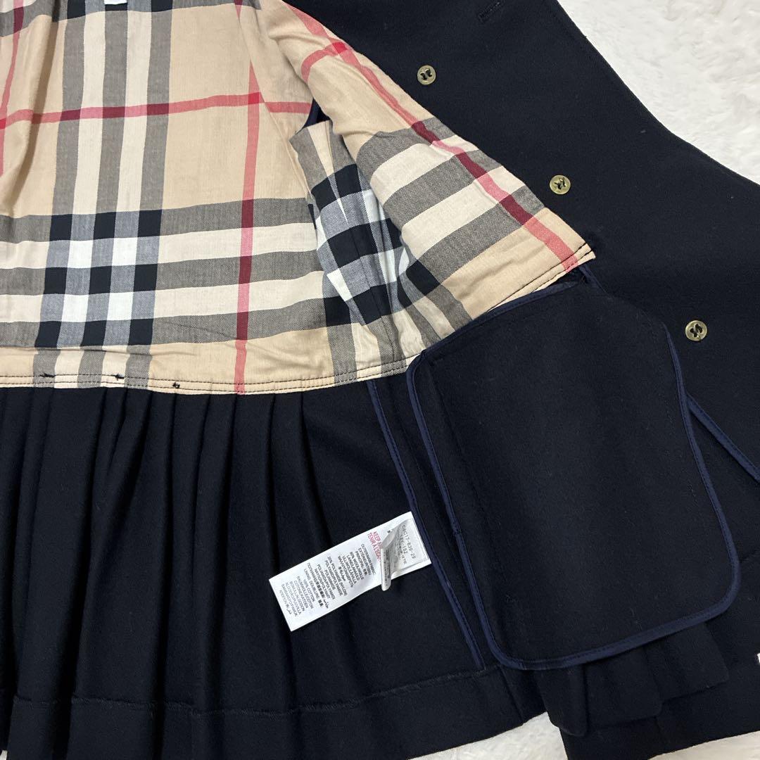 BURBERRY CHILDREN ウールコート 12Y 52cm チェック裏地