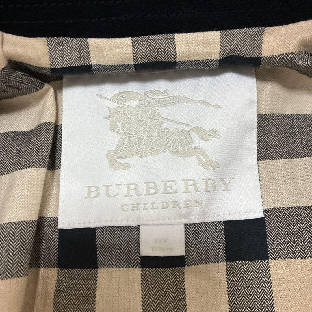BURBERRY CHILDREN ウールコート 12Y 52cm チェック裏地