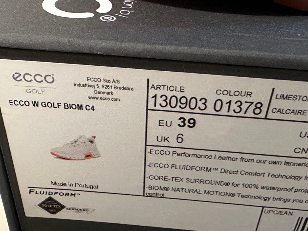 〈　t　〉eccoゴルフレディースシューズ美品