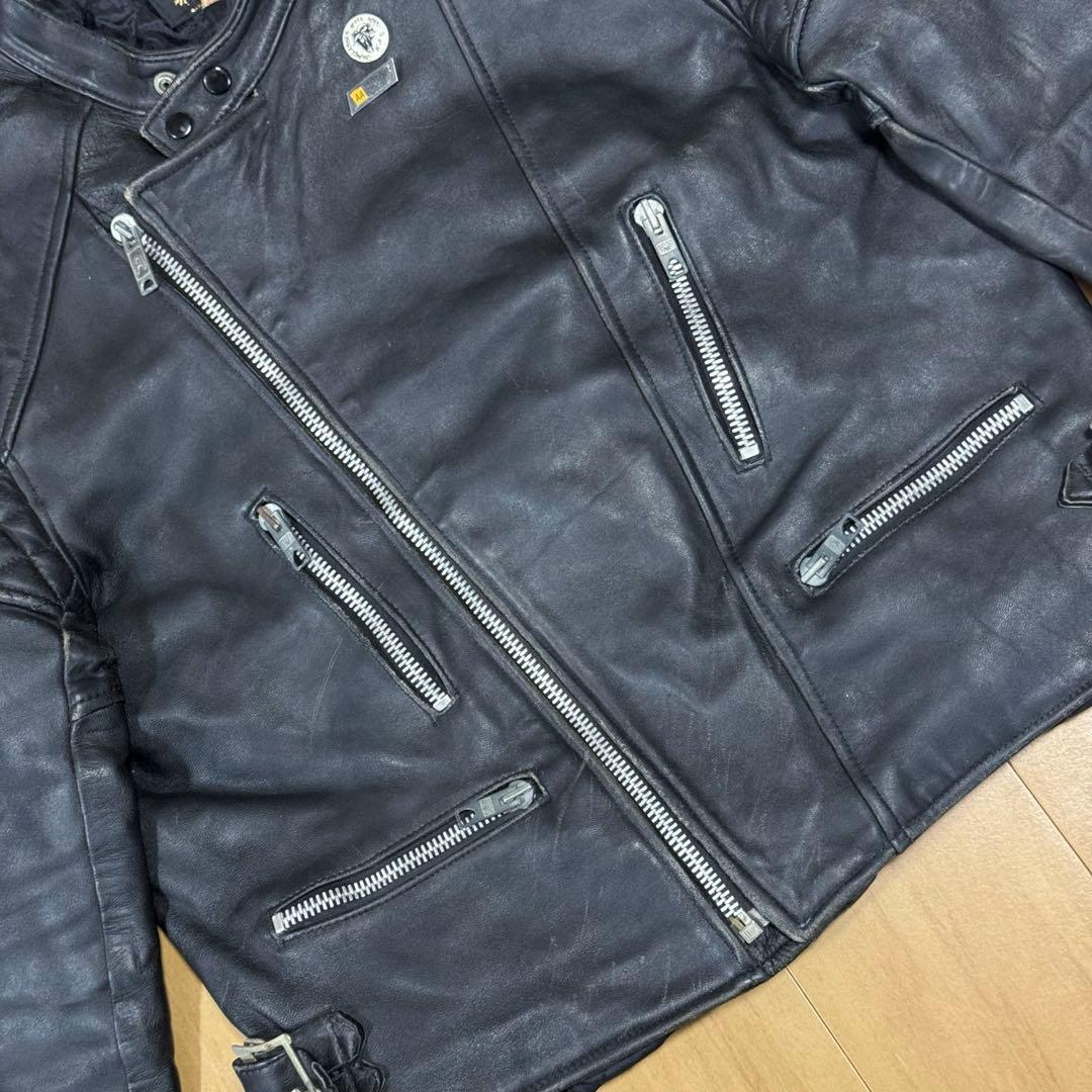 EAGLE 70s イングランド製 セミダブルライダースジャケット ロンジャン