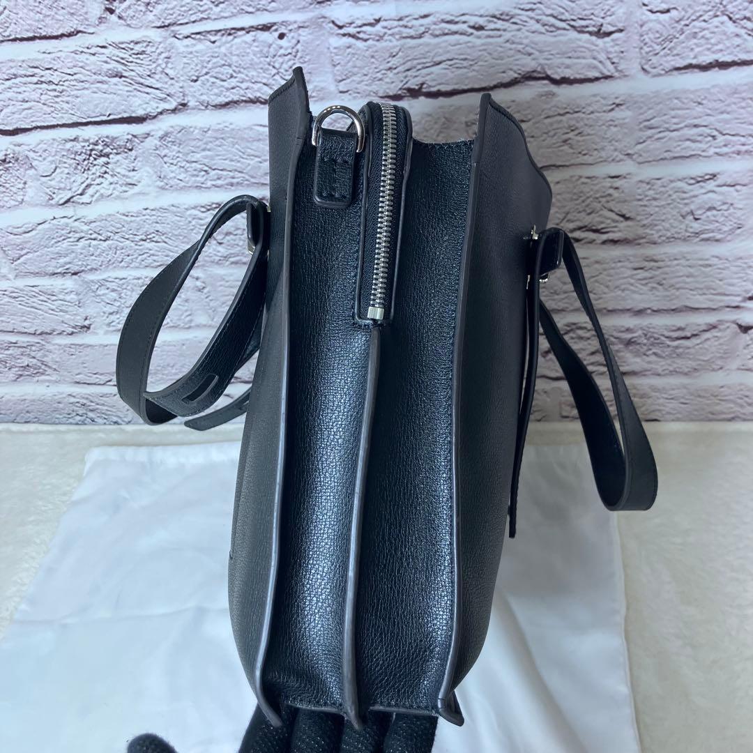 フルラ✨MAN ジョーヴェ L A4可 ３室 レザー 本革 黒 トートバッグ