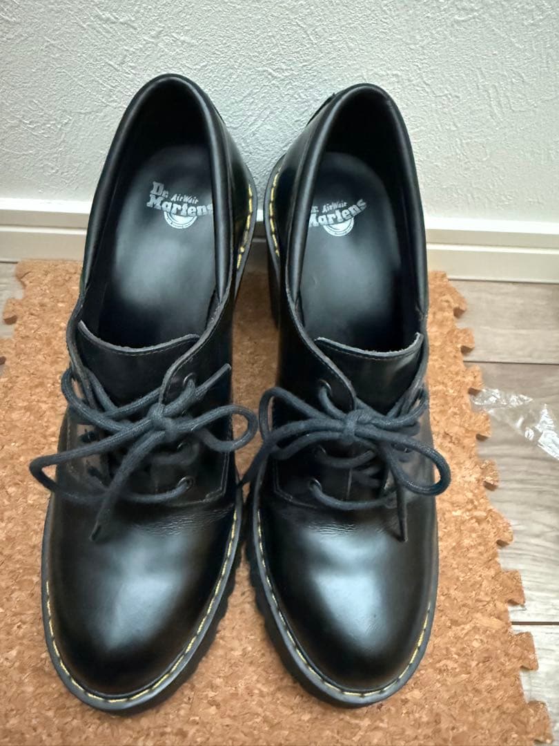 Dr. Martens （ドクターマーチン）黒 ヒールブーツ ブーティー25cm