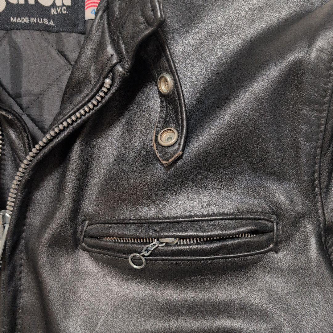 Schott XL 42 シングルライダース　ジャケット　ショット