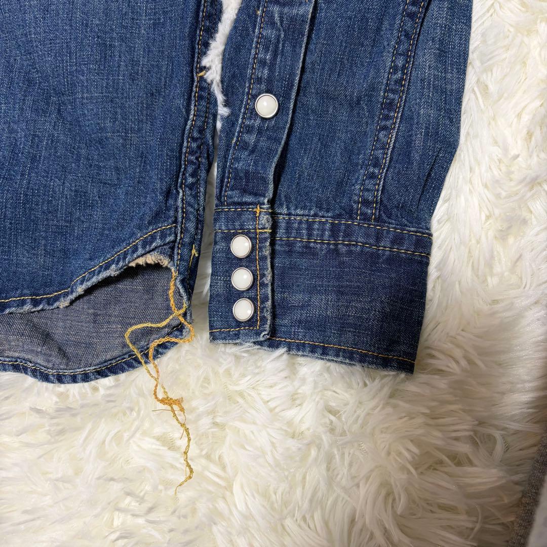 美品　REMI RELIEF デニムウェスタンシャツ L