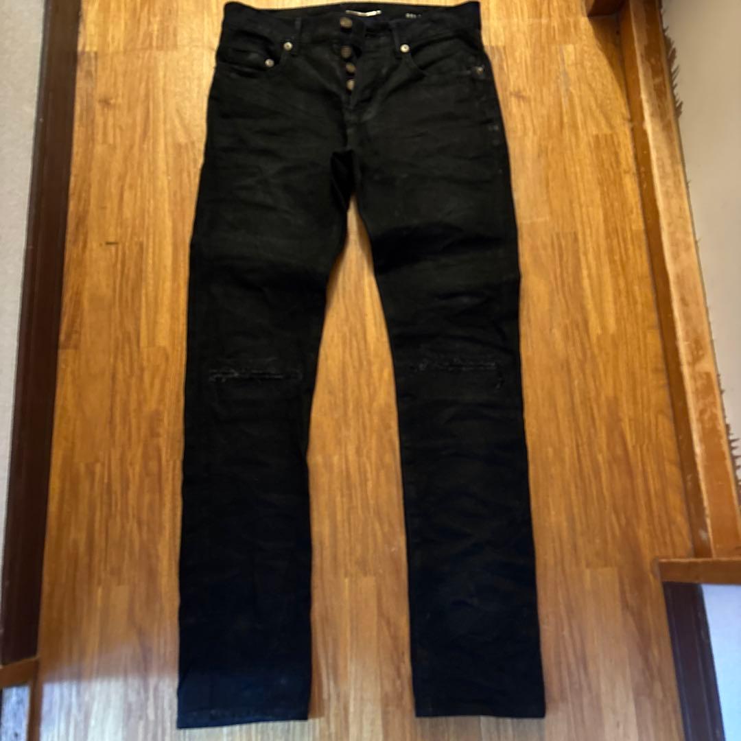 サンローラン　コーティングスキニーデニム　エディ　ダークコア　archive