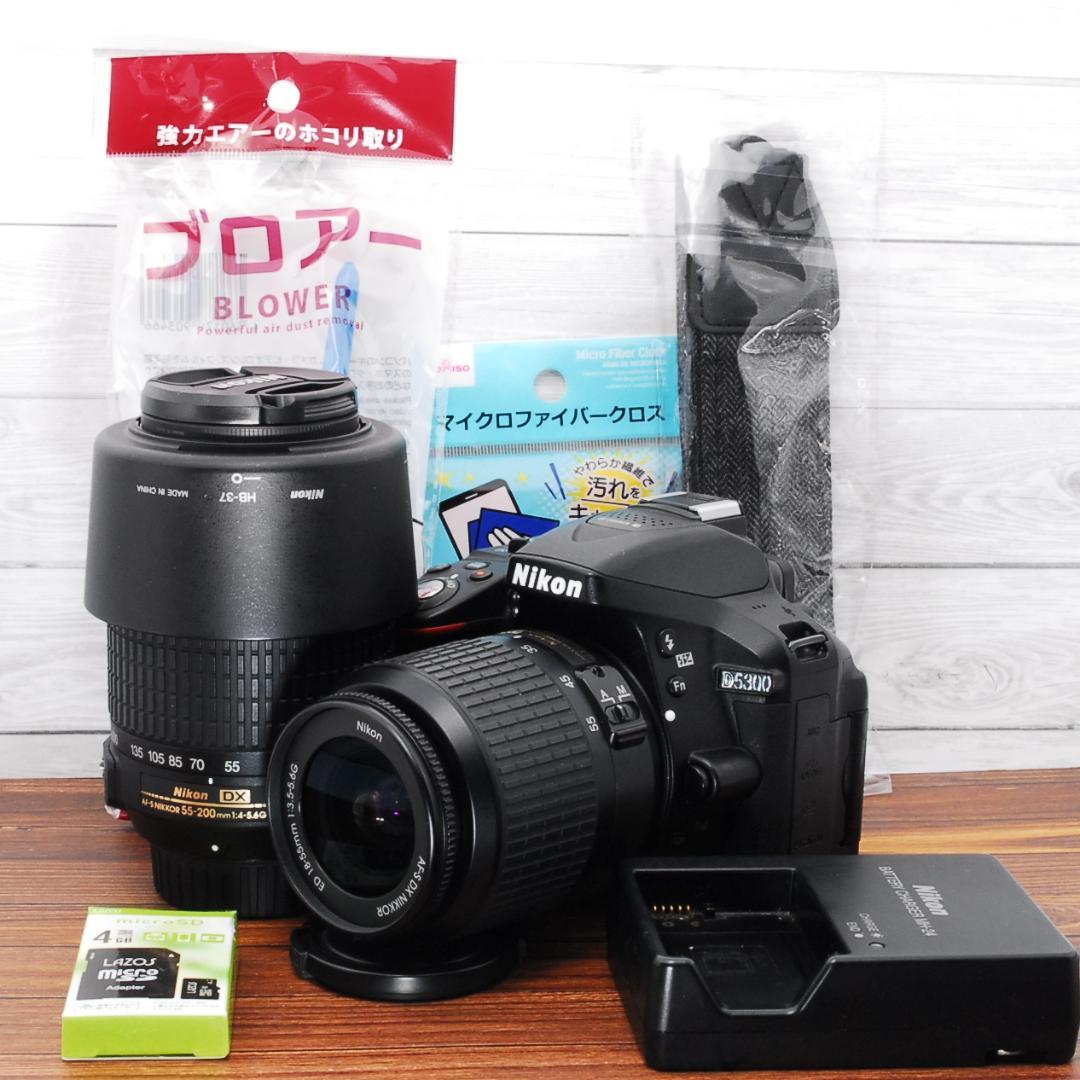 ふじ✨ショット数1127回 Wi-Fi搭載✨Nikon D5300ダブル