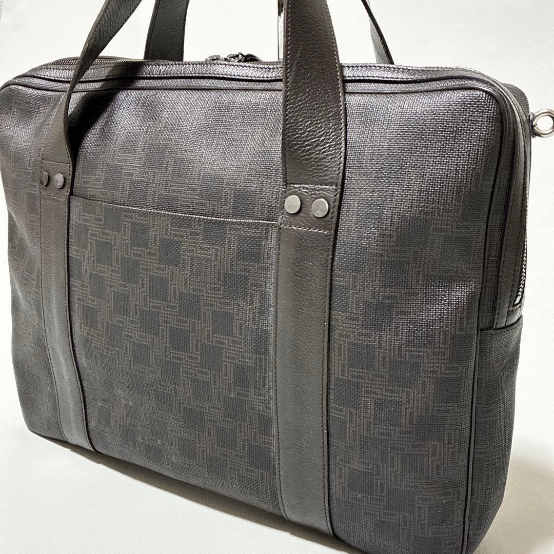 dunhill ダンヒル ビジネスバッグ ブリーフケース A4収納可 PC収納可