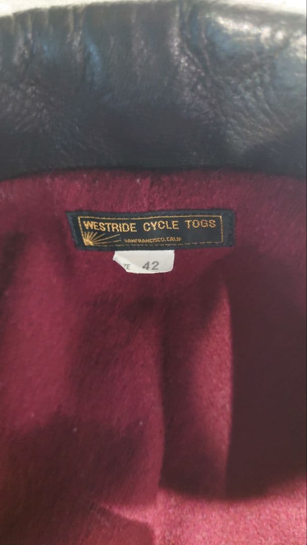 WESTRIDE　ディアスキン　レザージャケット　42