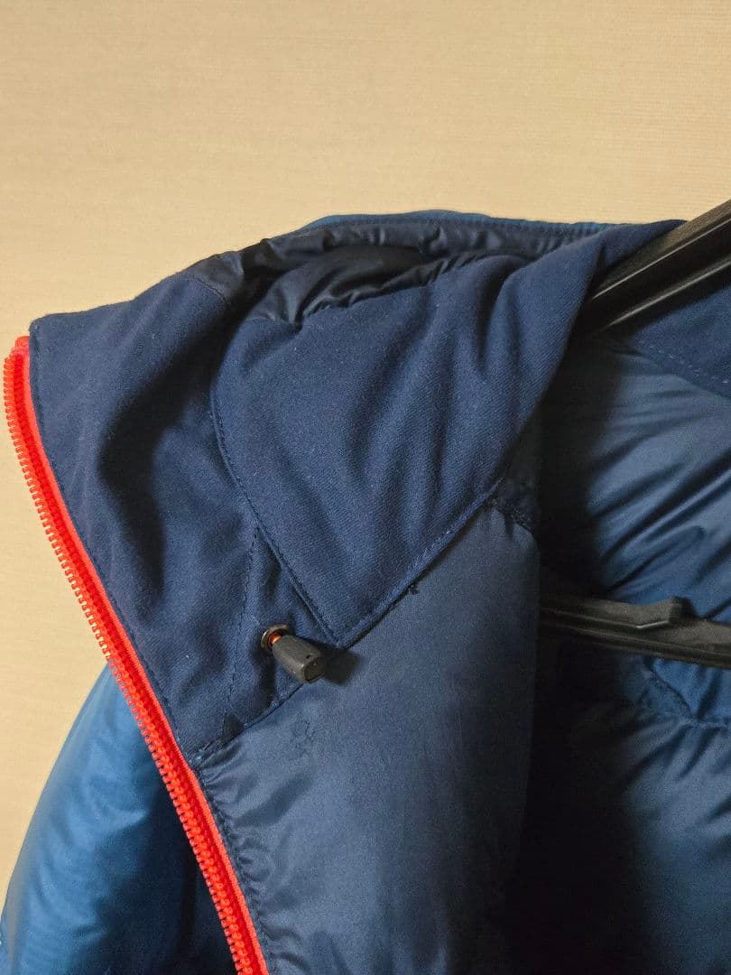 montbell フード付きダウンジャケット 青