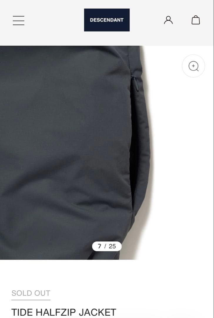 Y*U様 descendant ハーフジップジャケット フリース 1 GRAY